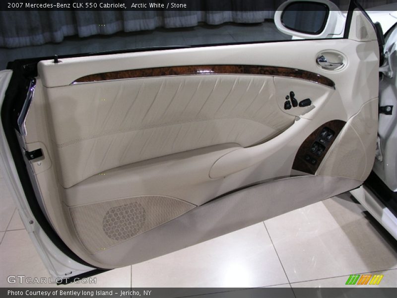 Arctic White / Stone 2007 Mercedes-Benz CLK 550 Cabriolet
