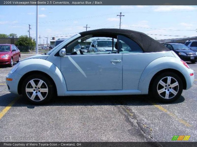 Aquarius Blue / Black 2006 Volkswagen New Beetle 2.5 Convertible