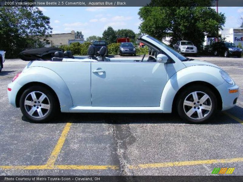 Aquarius Blue / Black 2006 Volkswagen New Beetle 2.5 Convertible