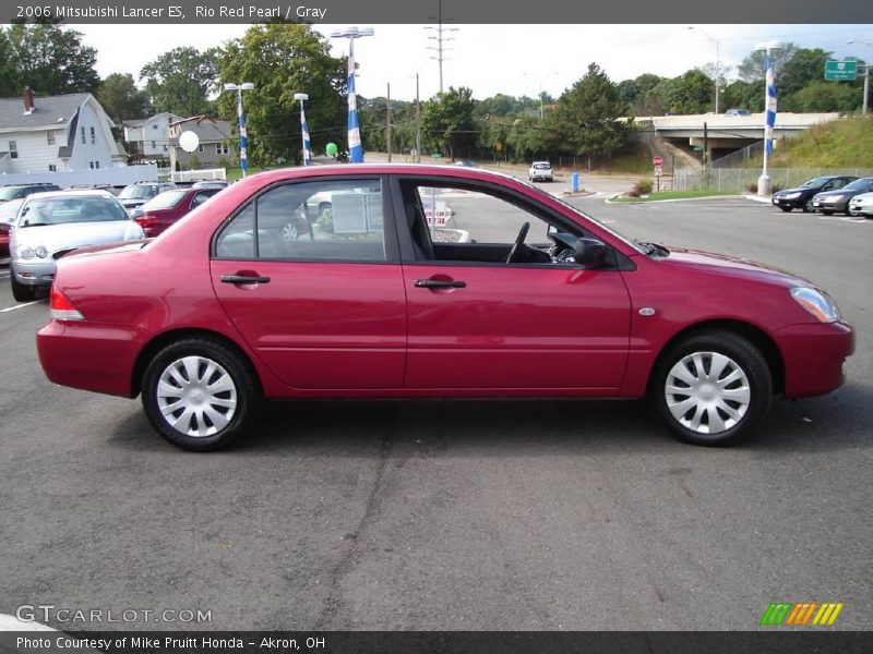 Rio Red Pearl / Gray 2006 Mitsubishi Lancer ES
