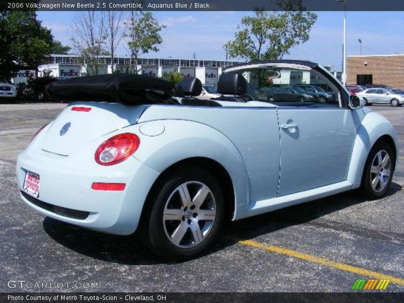 Aquarius Blue / Black 2006 Volkswagen New Beetle 2.5 Convertible