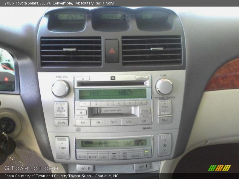 Absolutely Red / Ivory 2006 Toyota Solara SLE V6 Convertible