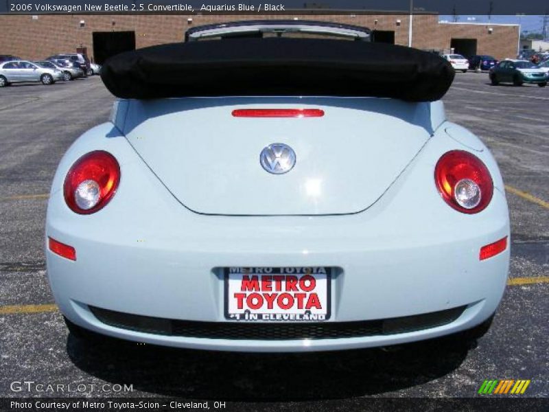 Aquarius Blue / Black 2006 Volkswagen New Beetle 2.5 Convertible