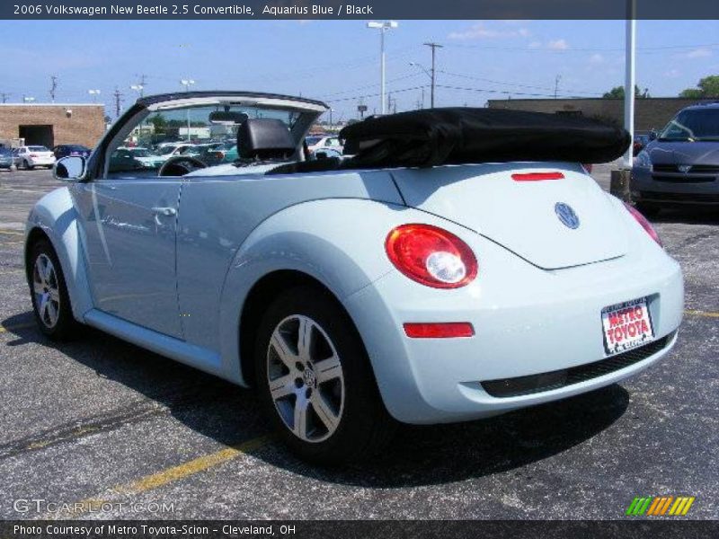 Aquarius Blue / Black 2006 Volkswagen New Beetle 2.5 Convertible