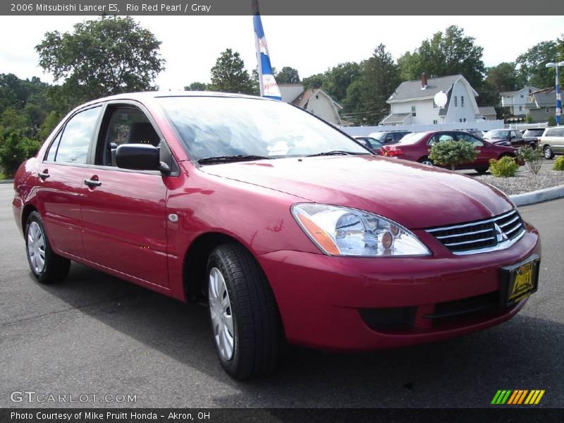Rio Red Pearl / Gray 2006 Mitsubishi Lancer ES