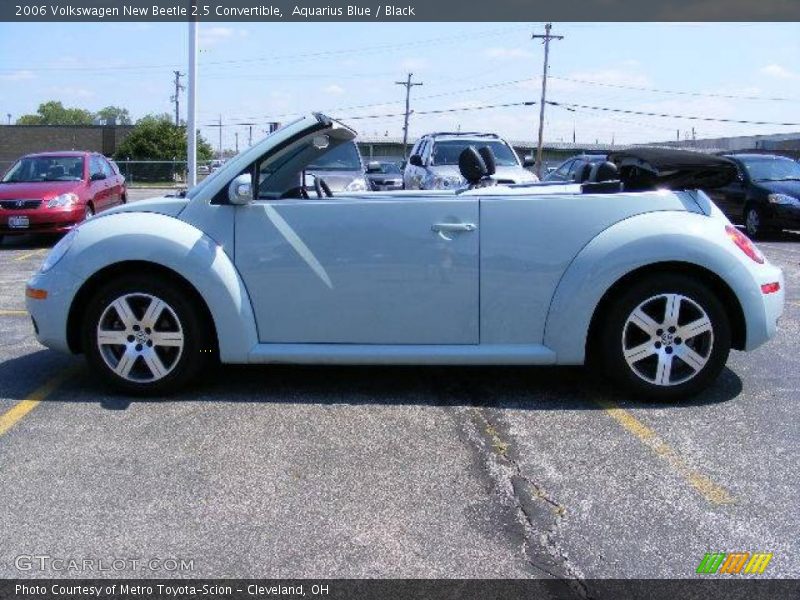 Aquarius Blue / Black 2006 Volkswagen New Beetle 2.5 Convertible