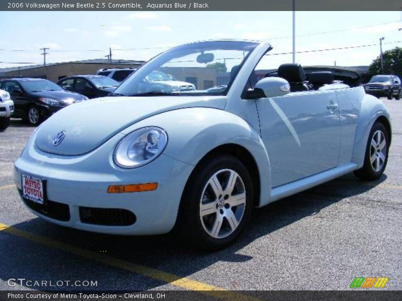 Aquarius Blue / Black 2006 Volkswagen New Beetle 2.5 Convertible