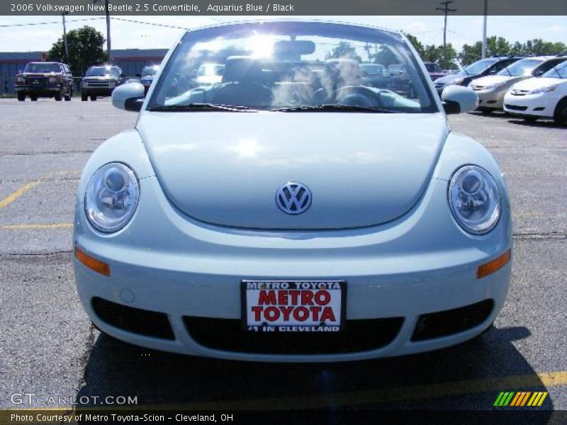 Aquarius Blue / Black 2006 Volkswagen New Beetle 2.5 Convertible