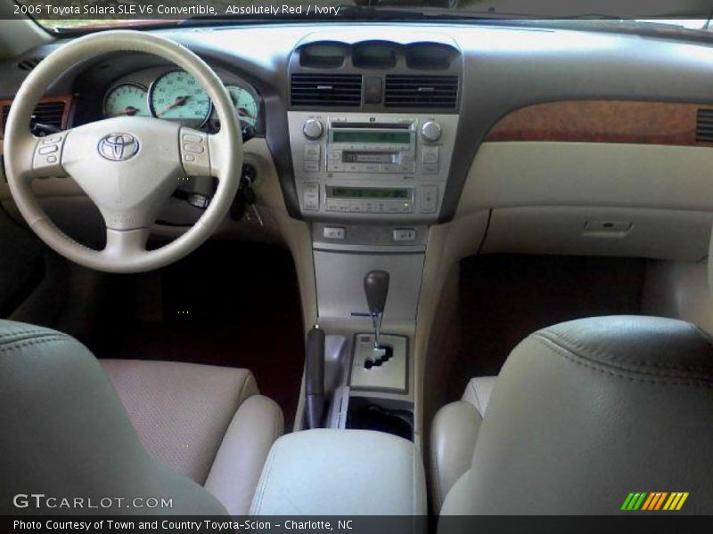 Absolutely Red / Ivory 2006 Toyota Solara SLE V6 Convertible