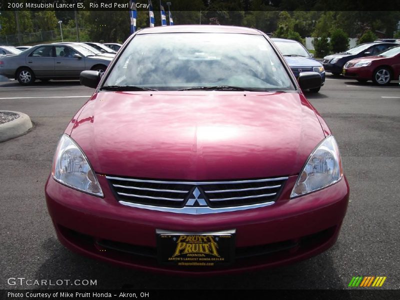 Rio Red Pearl / Gray 2006 Mitsubishi Lancer ES