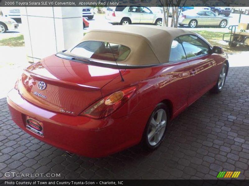 Absolutely Red / Ivory 2006 Toyota Solara SLE V6 Convertible