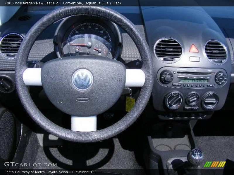 Aquarius Blue / Black 2006 Volkswagen New Beetle 2.5 Convertible
