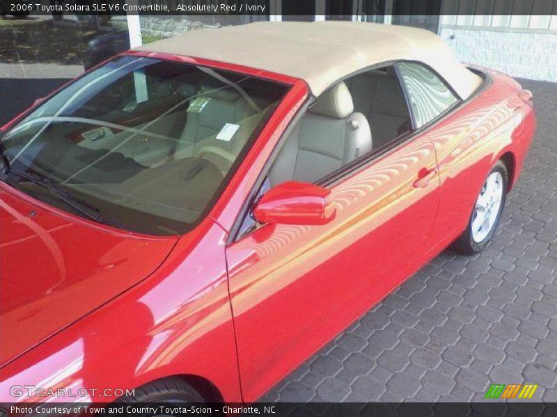 Absolutely Red / Ivory 2006 Toyota Solara SLE V6 Convertible