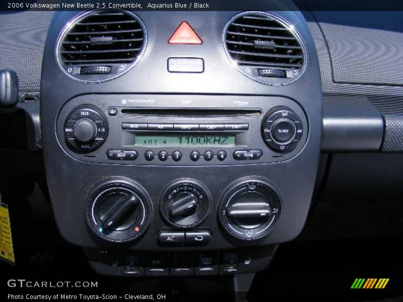 Aquarius Blue / Black 2006 Volkswagen New Beetle 2.5 Convertible