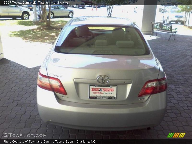 Titanium Metallic / Ash 2007 Toyota Camry LE