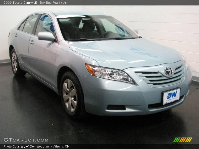 Sky Blue Pearl / Ash 2009 Toyota Camry LE