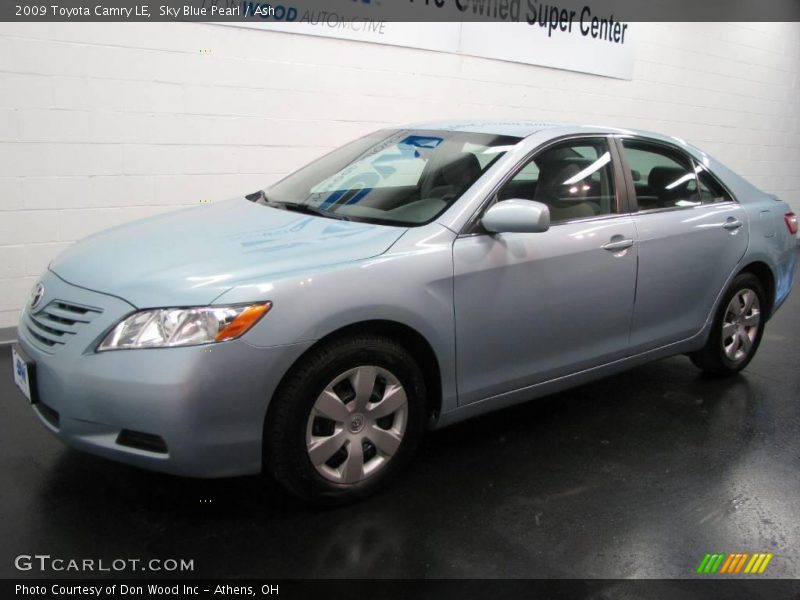 Sky Blue Pearl / Ash 2009 Toyota Camry LE