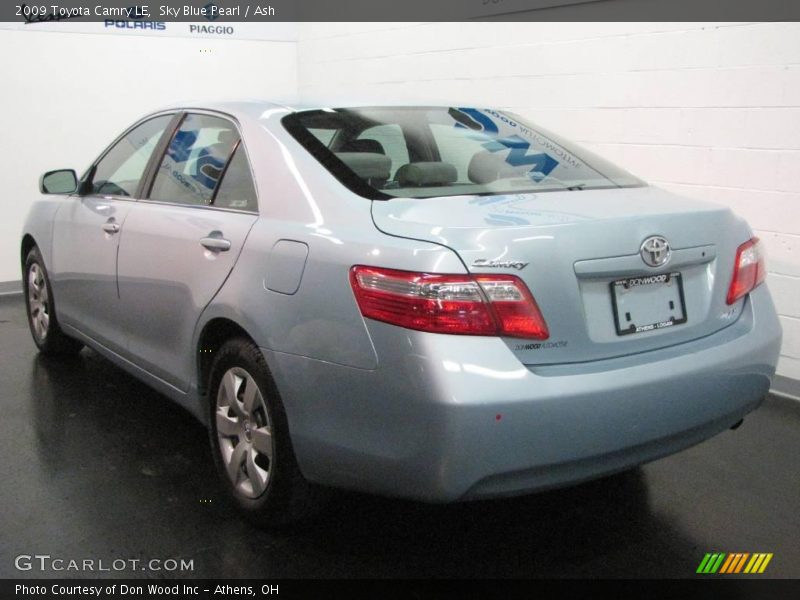 Sky Blue Pearl / Ash 2009 Toyota Camry LE