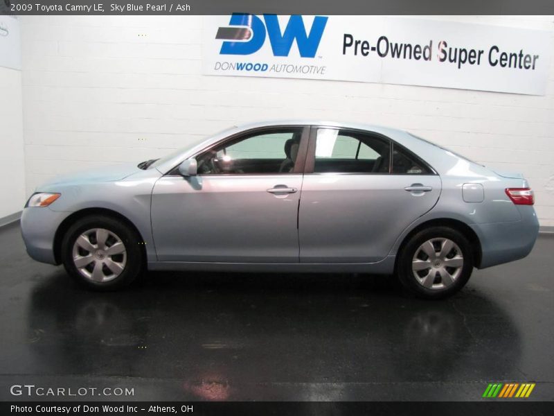 Sky Blue Pearl / Ash 2009 Toyota Camry LE