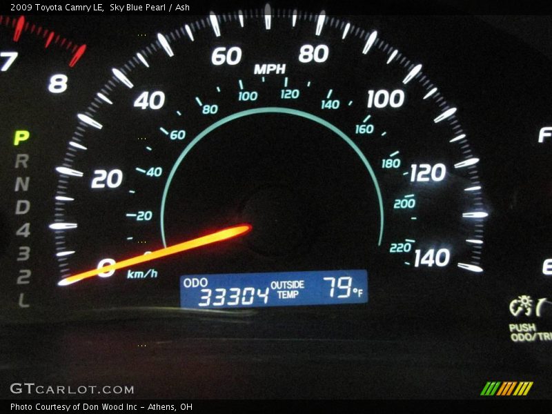 Sky Blue Pearl / Ash 2009 Toyota Camry LE