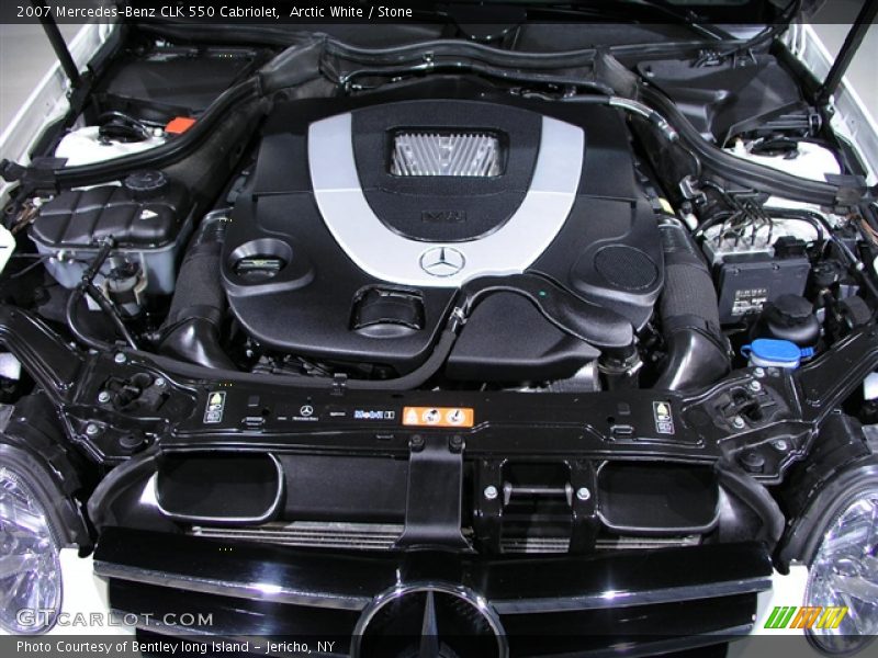 Arctic White / Stone 2007 Mercedes-Benz CLK 550 Cabriolet