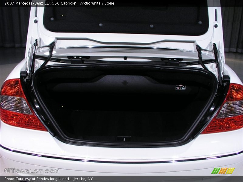Arctic White / Stone 2007 Mercedes-Benz CLK 550 Cabriolet