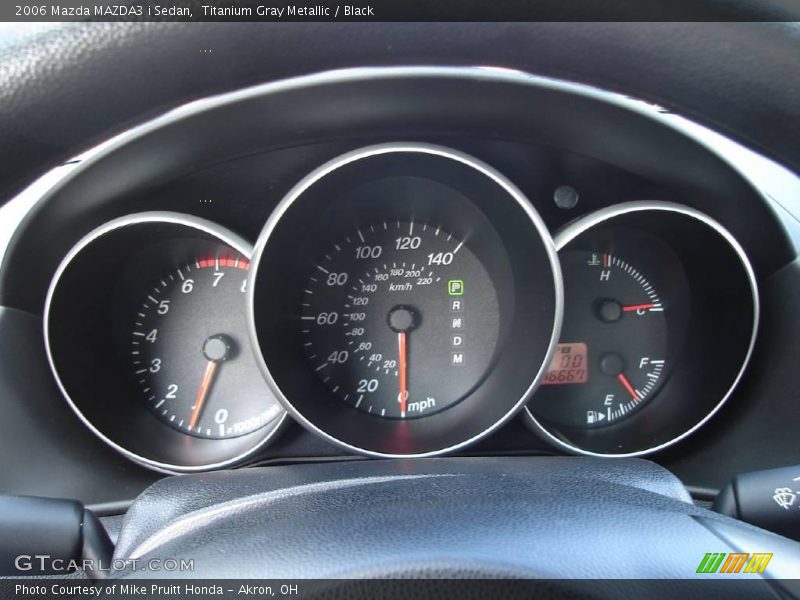 Titanium Gray Metallic / Black 2006 Mazda MAZDA3 i Sedan