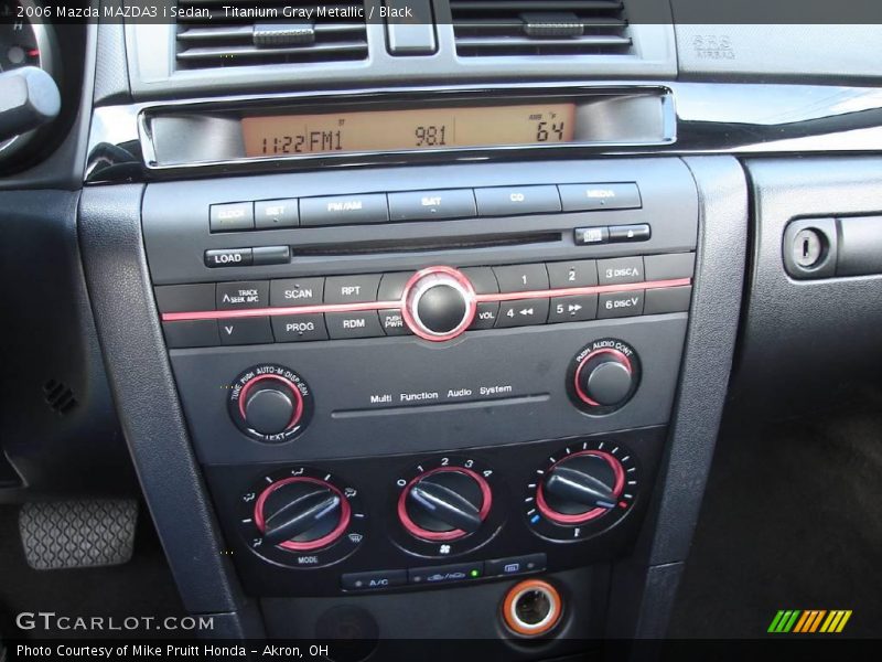 Titanium Gray Metallic / Black 2006 Mazda MAZDA3 i Sedan