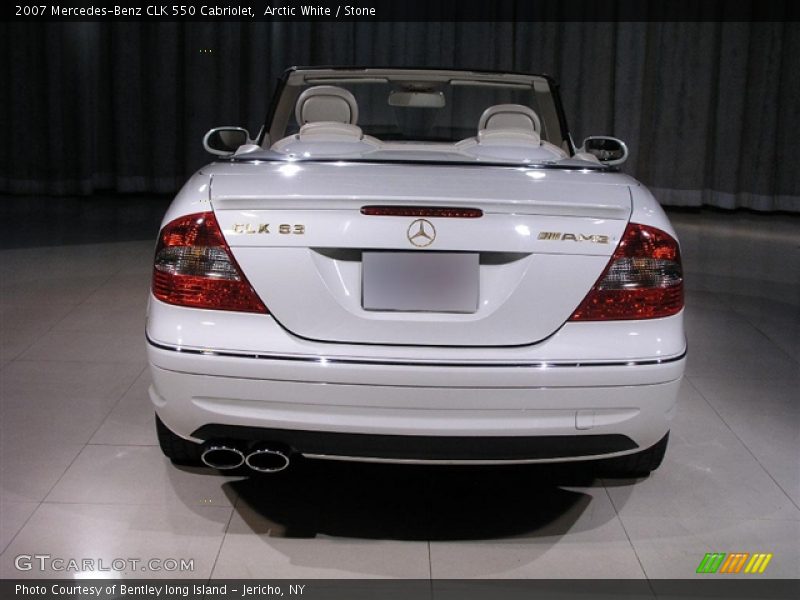 Arctic White / Stone 2007 Mercedes-Benz CLK 550 Cabriolet