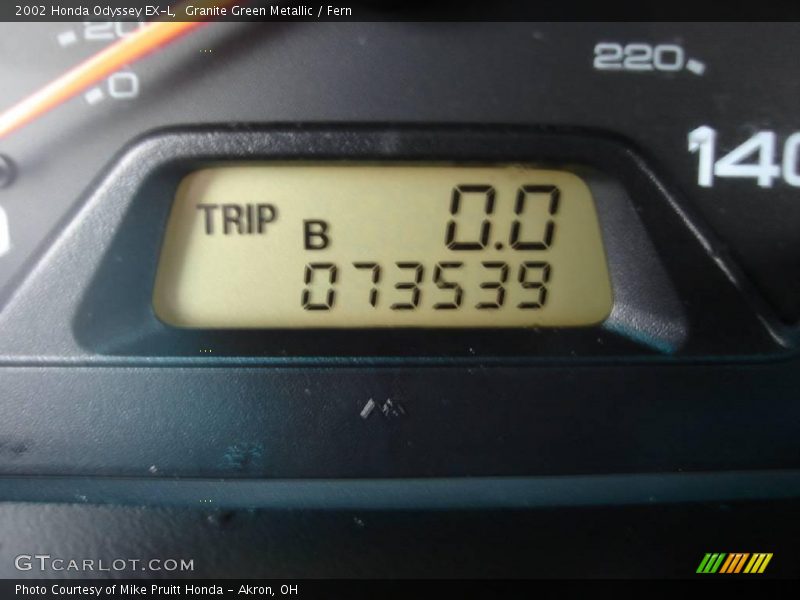 Granite Green Metallic / Fern 2002 Honda Odyssey EX-L