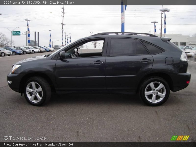Flint Gray Mica / Black 2007 Lexus RX 350 AWD