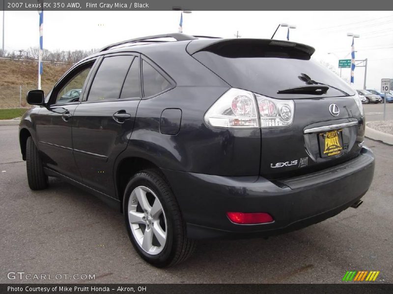 Flint Gray Mica / Black 2007 Lexus RX 350 AWD