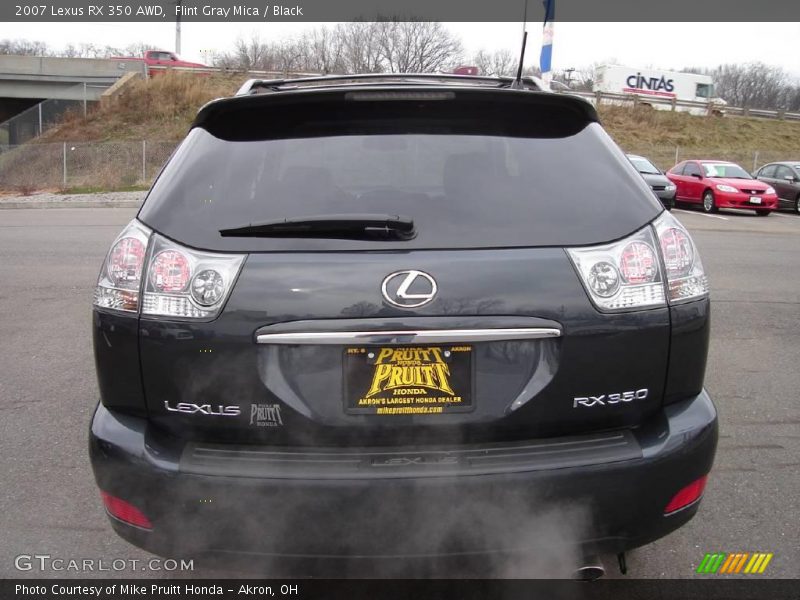 Flint Gray Mica / Black 2007 Lexus RX 350 AWD