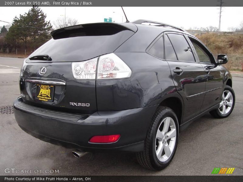 Flint Gray Mica / Black 2007 Lexus RX 350 AWD