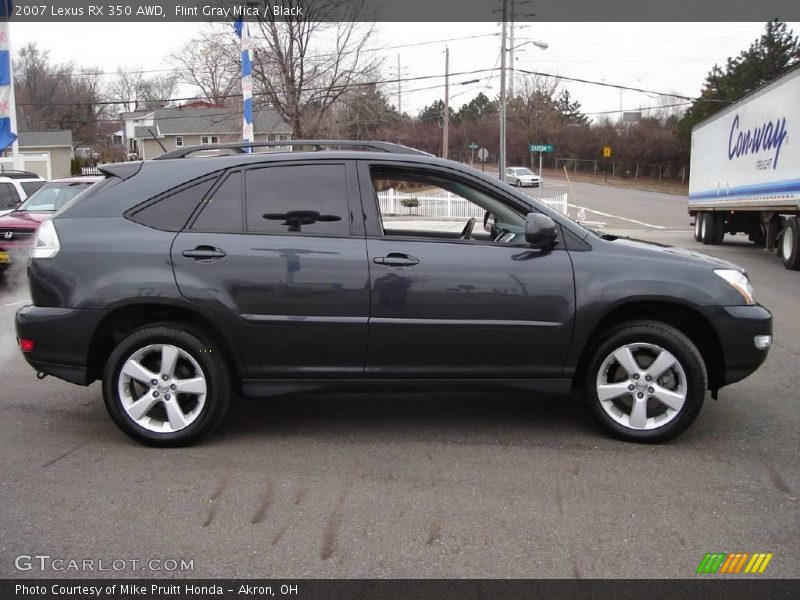 Flint Gray Mica / Black 2007 Lexus RX 350 AWD