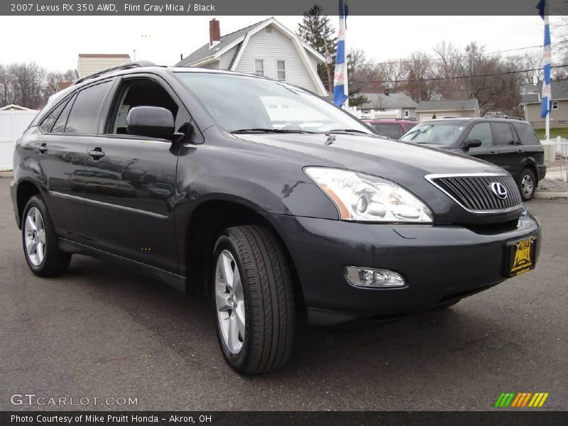Flint Gray Mica / Black 2007 Lexus RX 350 AWD