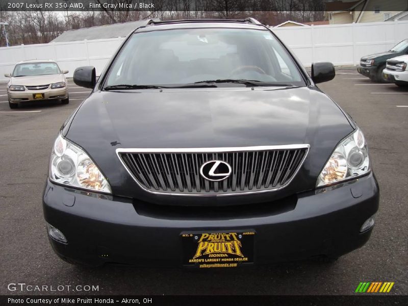 Flint Gray Mica / Black 2007 Lexus RX 350 AWD