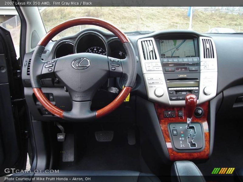 Flint Gray Mica / Black 2007 Lexus RX 350 AWD