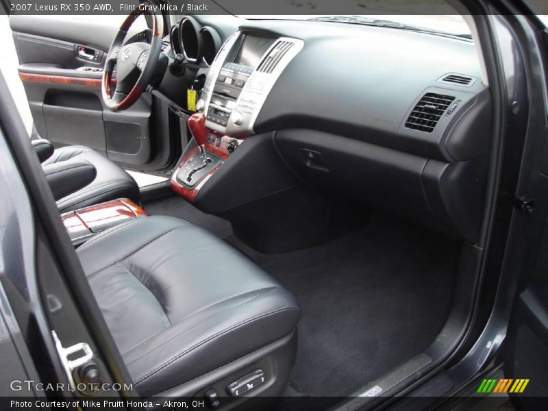 Flint Gray Mica / Black 2007 Lexus RX 350 AWD