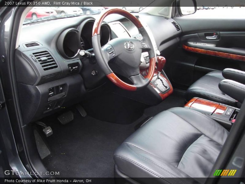 Flint Gray Mica / Black 2007 Lexus RX 350 AWD