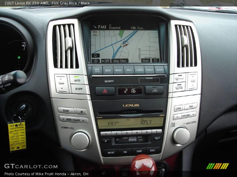 Flint Gray Mica / Black 2007 Lexus RX 350 AWD