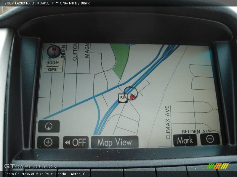 Flint Gray Mica / Black 2007 Lexus RX 350 AWD