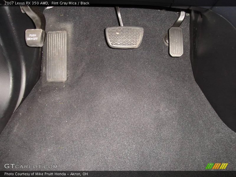Flint Gray Mica / Black 2007 Lexus RX 350 AWD