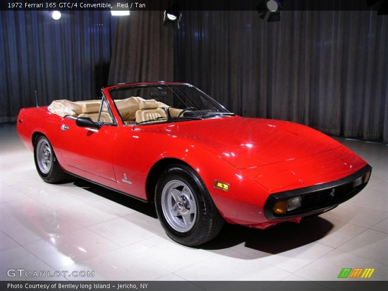 Red / Tan 1972 Ferrari 365 GTC/4 Convertible