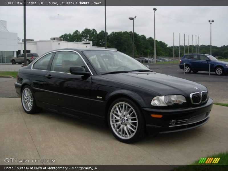 Jet Black / Natural Brown 2003 BMW 3 Series 330i Coupe