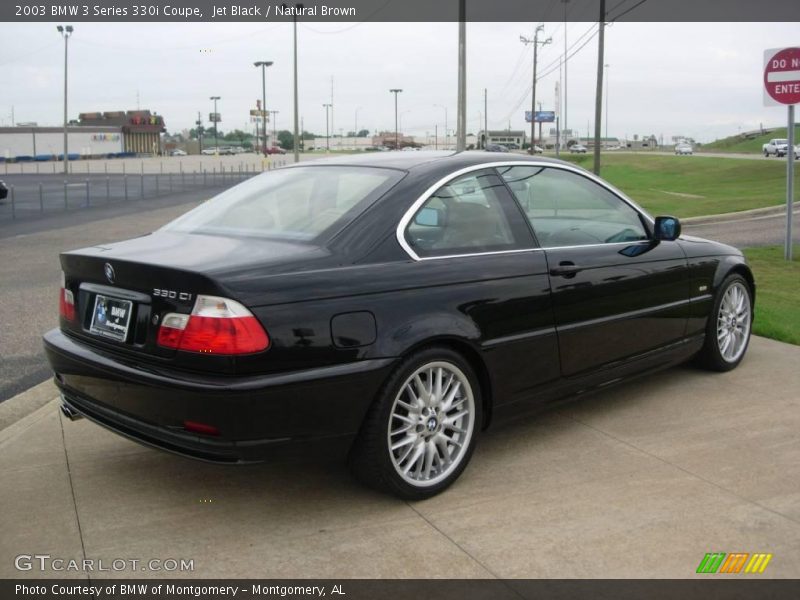 Jet Black / Natural Brown 2003 BMW 3 Series 330i Coupe