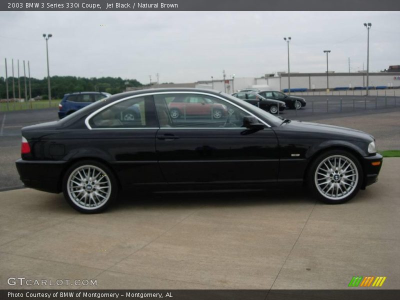 Jet Black / Natural Brown 2003 BMW 3 Series 330i Coupe