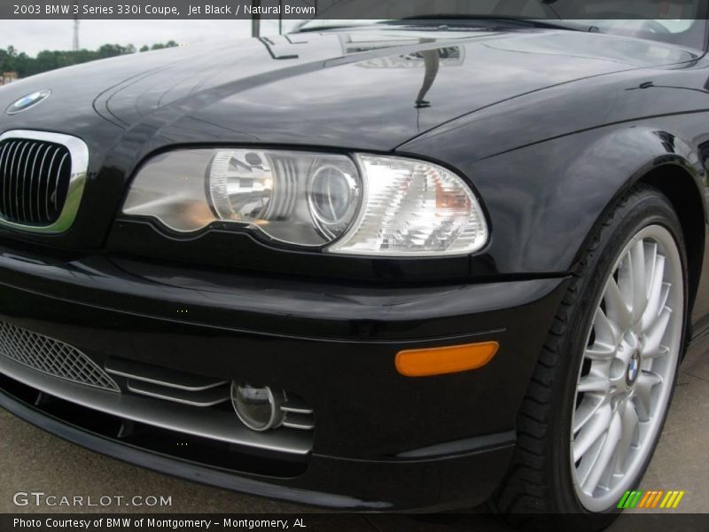 Jet Black / Natural Brown 2003 BMW 3 Series 330i Coupe
