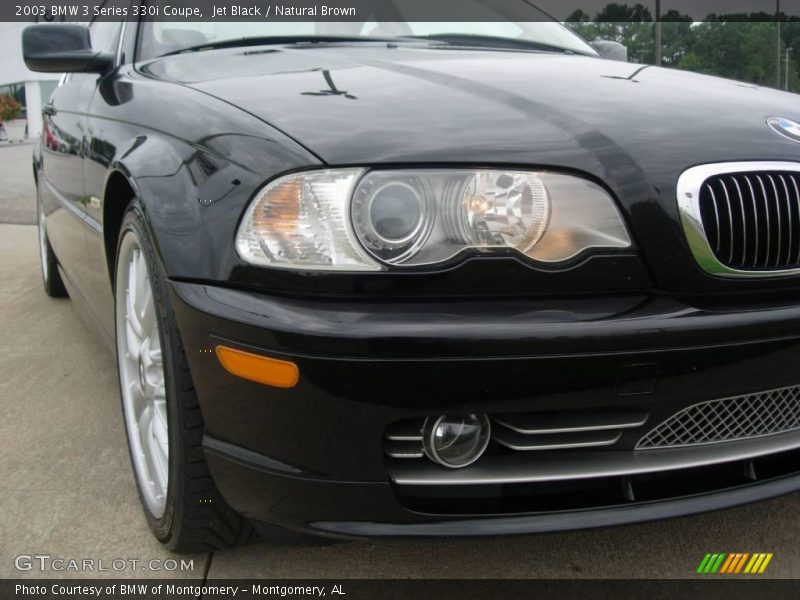 Jet Black / Natural Brown 2003 BMW 3 Series 330i Coupe