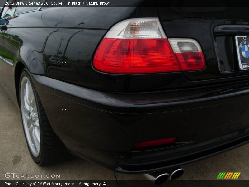 Jet Black / Natural Brown 2003 BMW 3 Series 330i Coupe